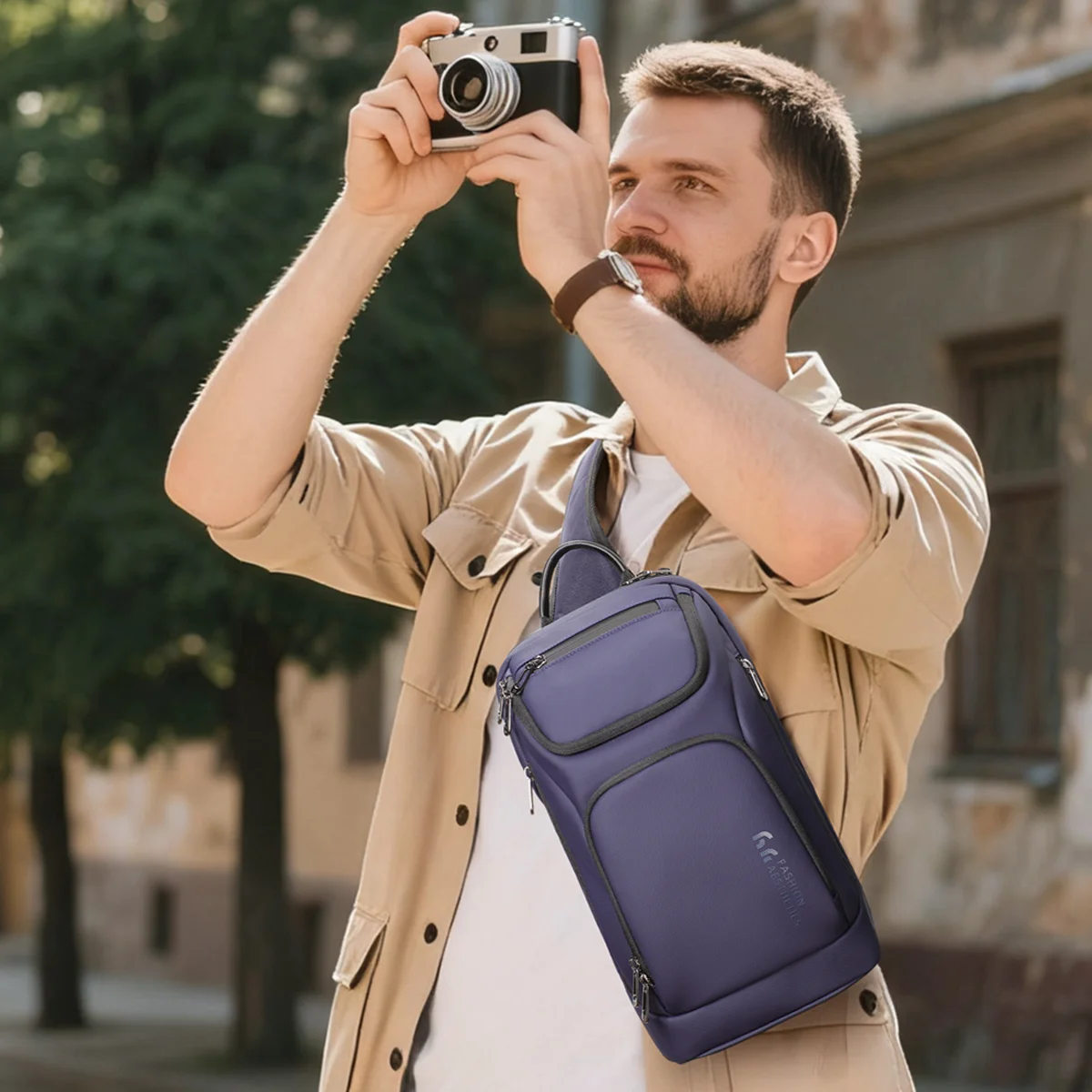 Heroic Knight Fashion Waterproof Men's Crossbody Messenger Bag