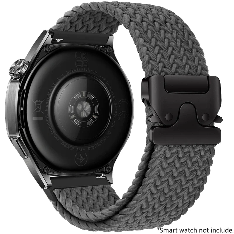 Nylon Braided Loop Strap with Parachute Buckle Bracelet Band