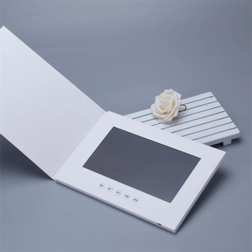 4.3 / 7 inchs Video Book Card 4GB Lcd Invitation Gift Music Greeting Card Upload Videos Photos Wedding Invite Digital frame