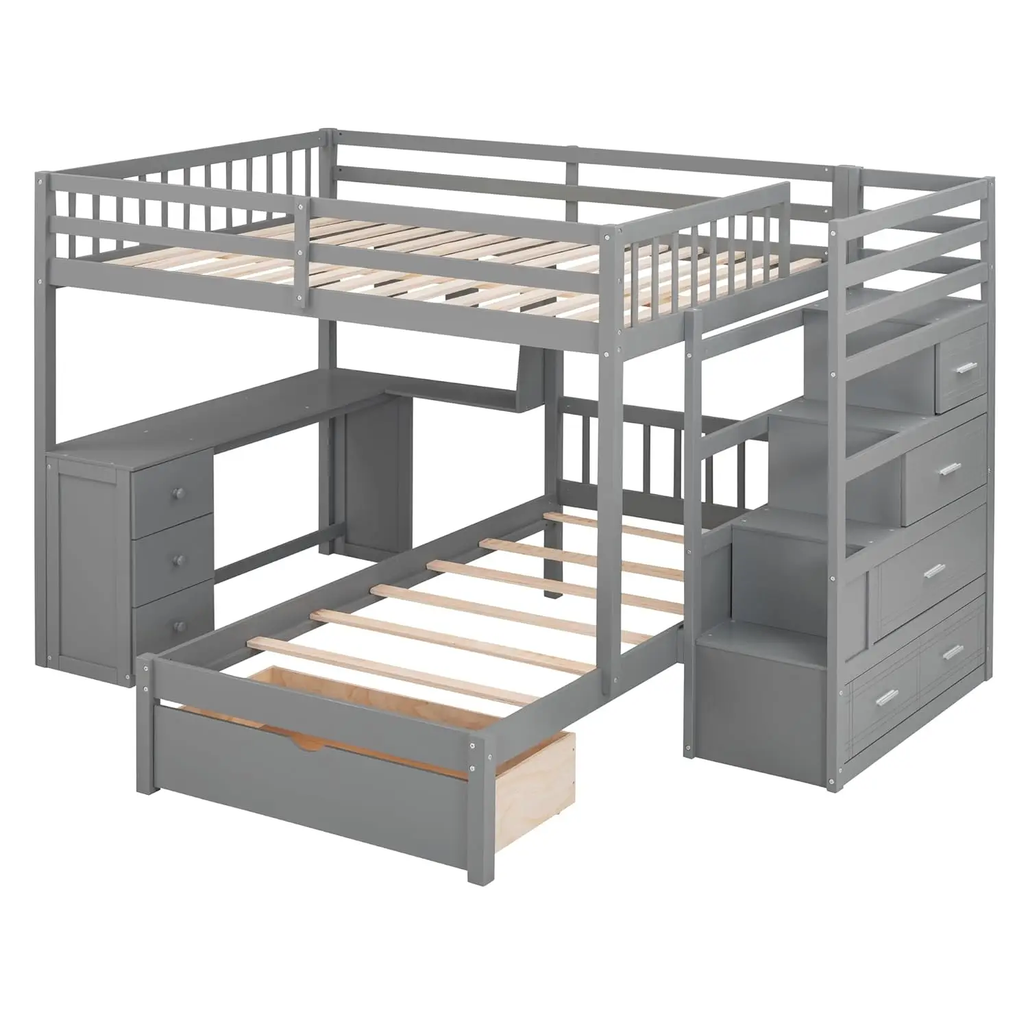 L-Shape Bunk Bed Set 4