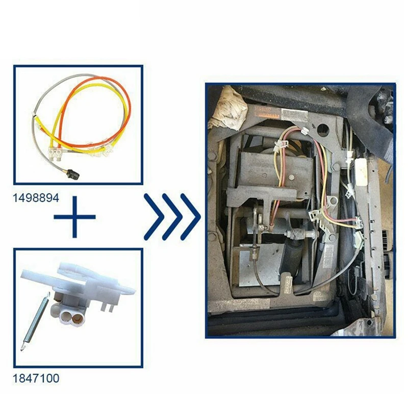 2X Car Seat Control Valve Adjustment Valve Seat Air Pipe Repair Kit For Scania Truck 20748450 1498894