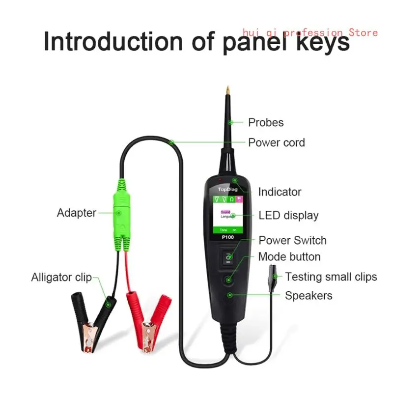 

Automotive Circuit Testing Pen Check Circuit Continuity Digital Display