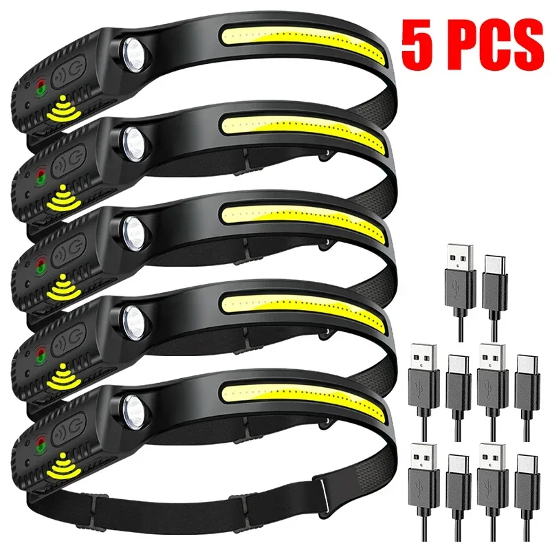 Rechargeable LED Headlamp with Built-in Battery