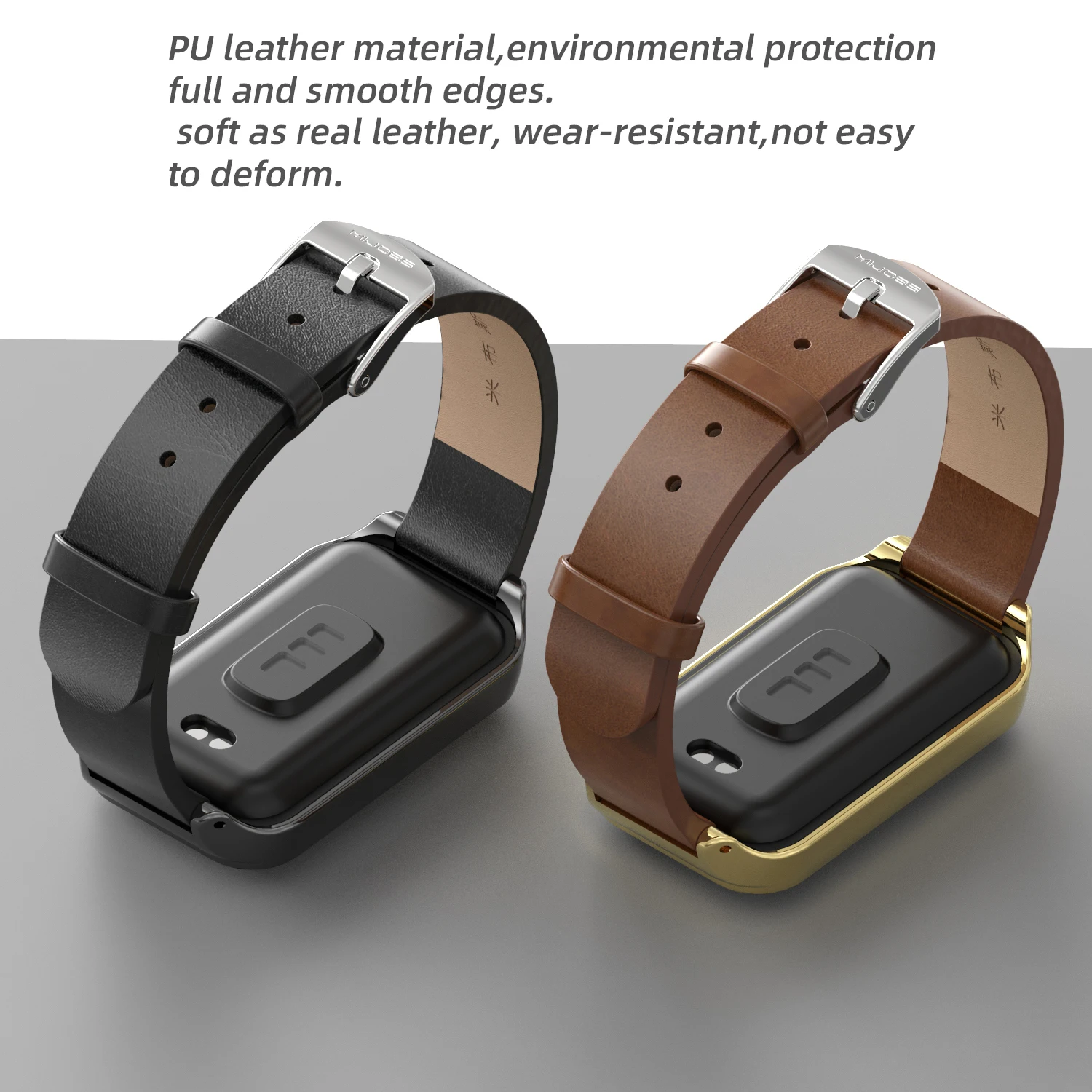 Amazfit Band 7 손목 밴드용 가죽 스트랩 소프트 워치 밴드 Amazfit 7 밴드 Correa 시계 밴드용 교체 팔찌
