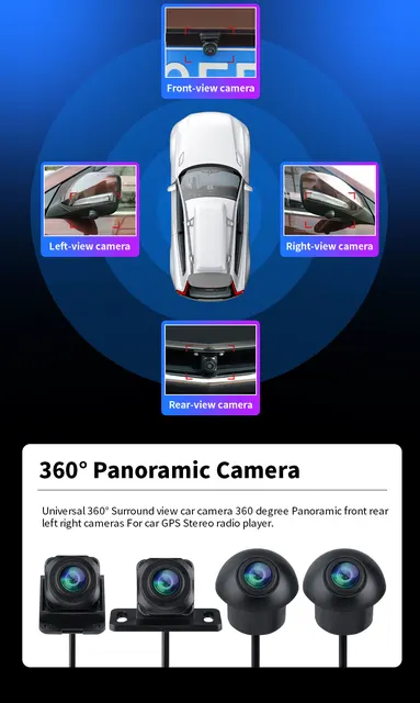 Panoramic Recorder, Cars 360 Cameras, 360 Camera View, Vehicle Camera