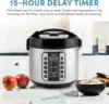 Professional 20-Cup (Cooked) / 5Qt. Digital Rice Cooker, Steamer, and Slow Cooker Pot with 10 Smart Cooking Modes 3