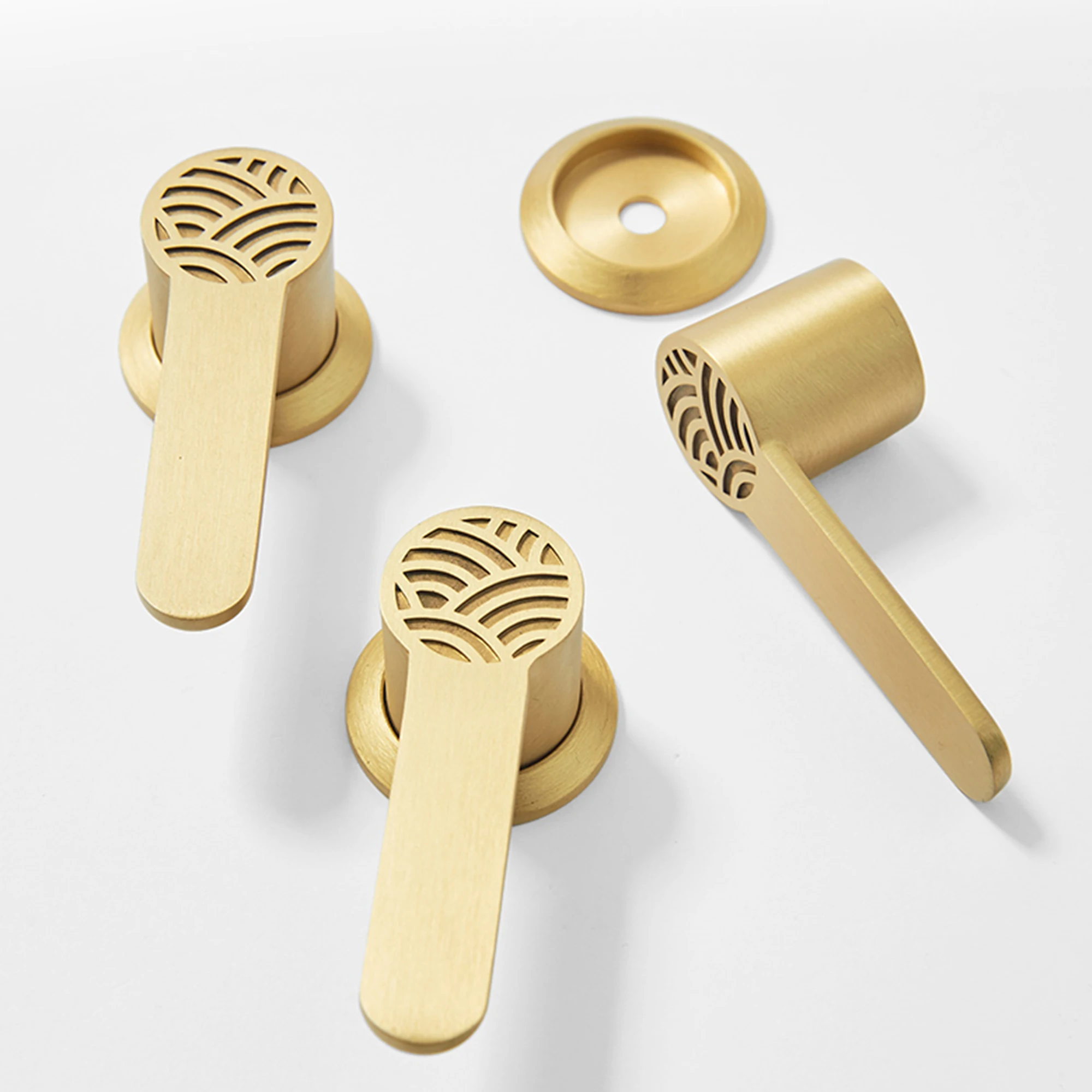 Solid Brass New Chinese Style Furniture Handles Hardware Classic