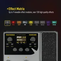 SONICAKE Matribox 140 Built-in Guitar/Bass/Acoustic Multi Effects Processor with Expression pedal Looper Modeling AMP QME-50 - Image 3