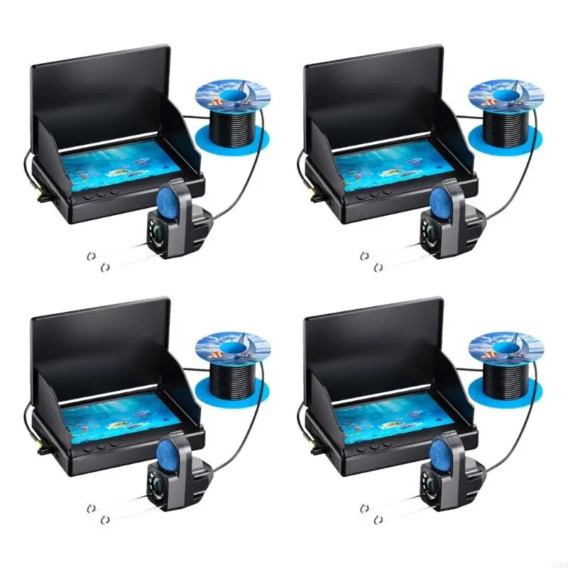 야간 또는 심해 낚시 모험을 위한 15M 30M 깊이 범위 및 LED 조명을 갖춘 방수 낚시 수중 음파 탐지기 카메라 24BD