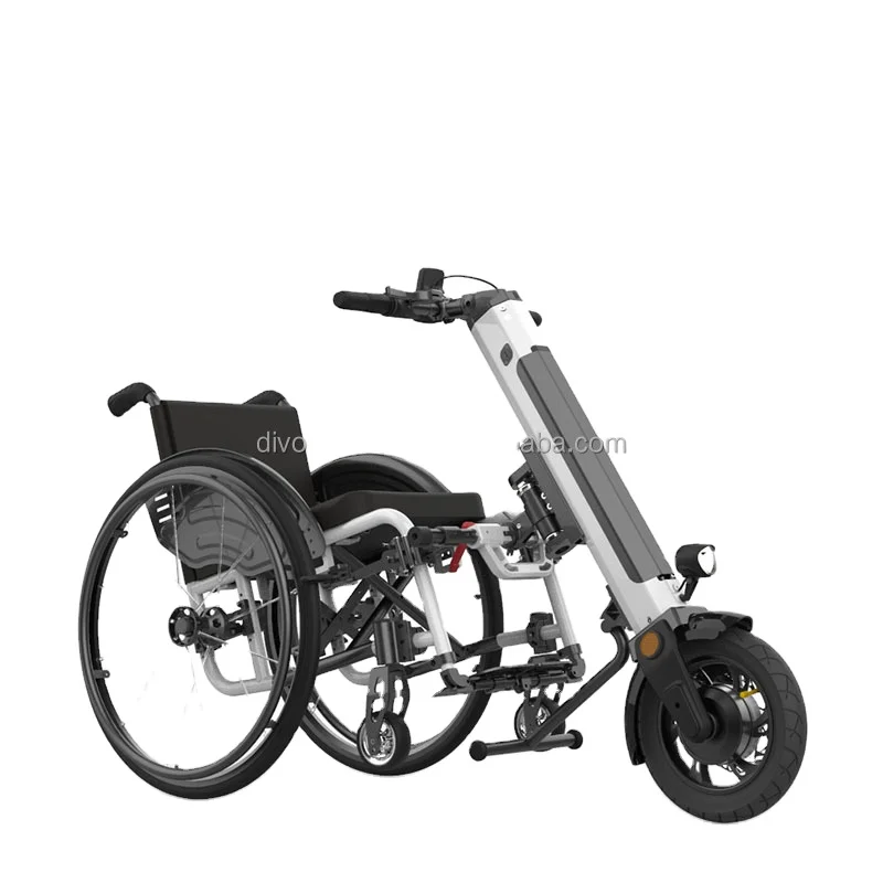 Sports Drive Electric Car Head Elderly Disabled Travel 12 Inch electric handcycle attachment 2023 medical electric wheelchair attachment handbike handicapped handcycle motorized wheelchair kits