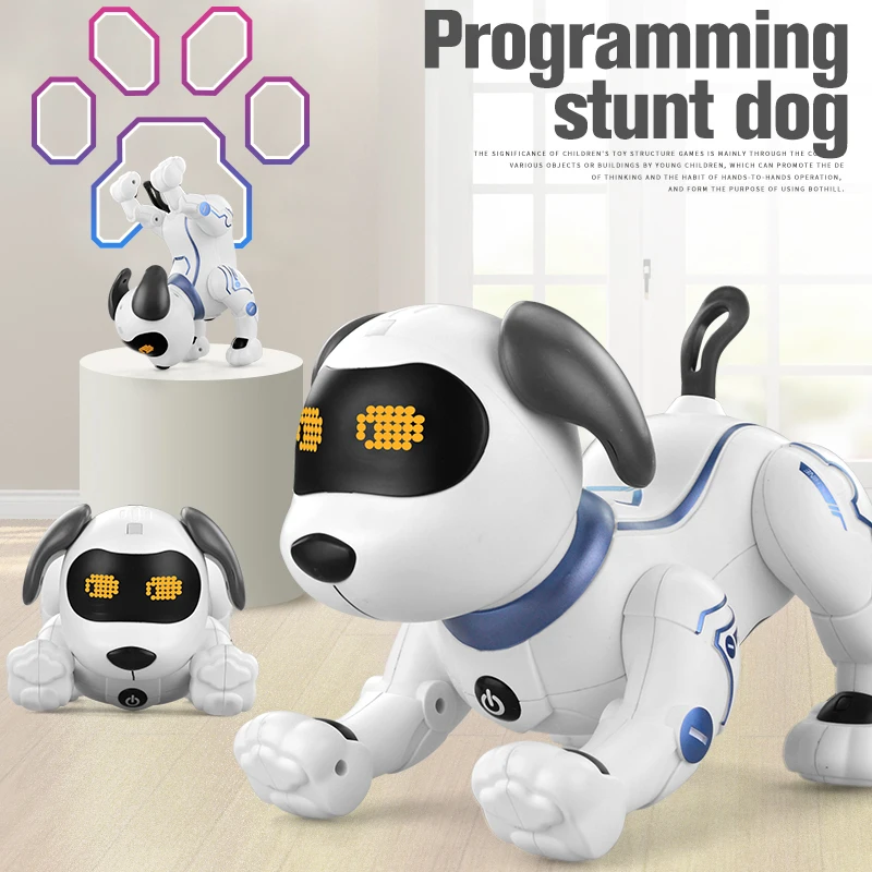 Intelligent Stunt Dog Robot Dog Singing Dancing Electric Pet Remote Control Touch Sensitive Interaction Children's Toys robot dog toy electronic pet toy musical dancing robot toy