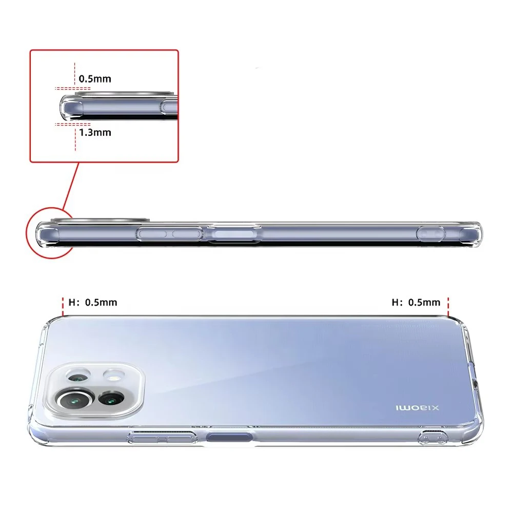 Ultra Thin Clear Silicone Soft Case - Transparent Back Cover