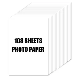 Premium Photo Paper and Color Ink Set for Canon Selphy Printers, 6-Inch (108 Sheets)