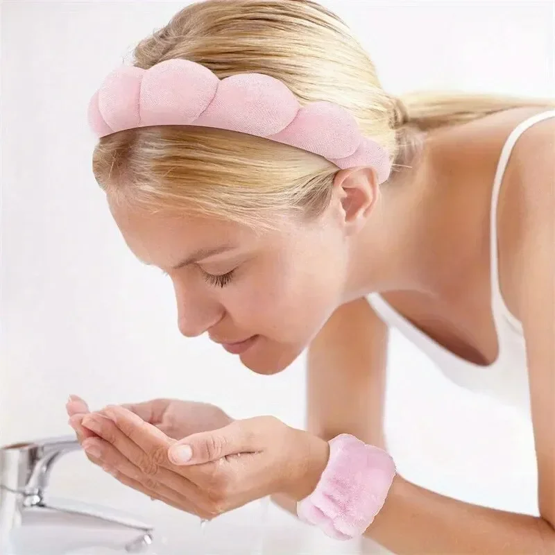 Soft Cloud Sponge Hair Band for Makeup Removal and Shower – Popular in Europe and America