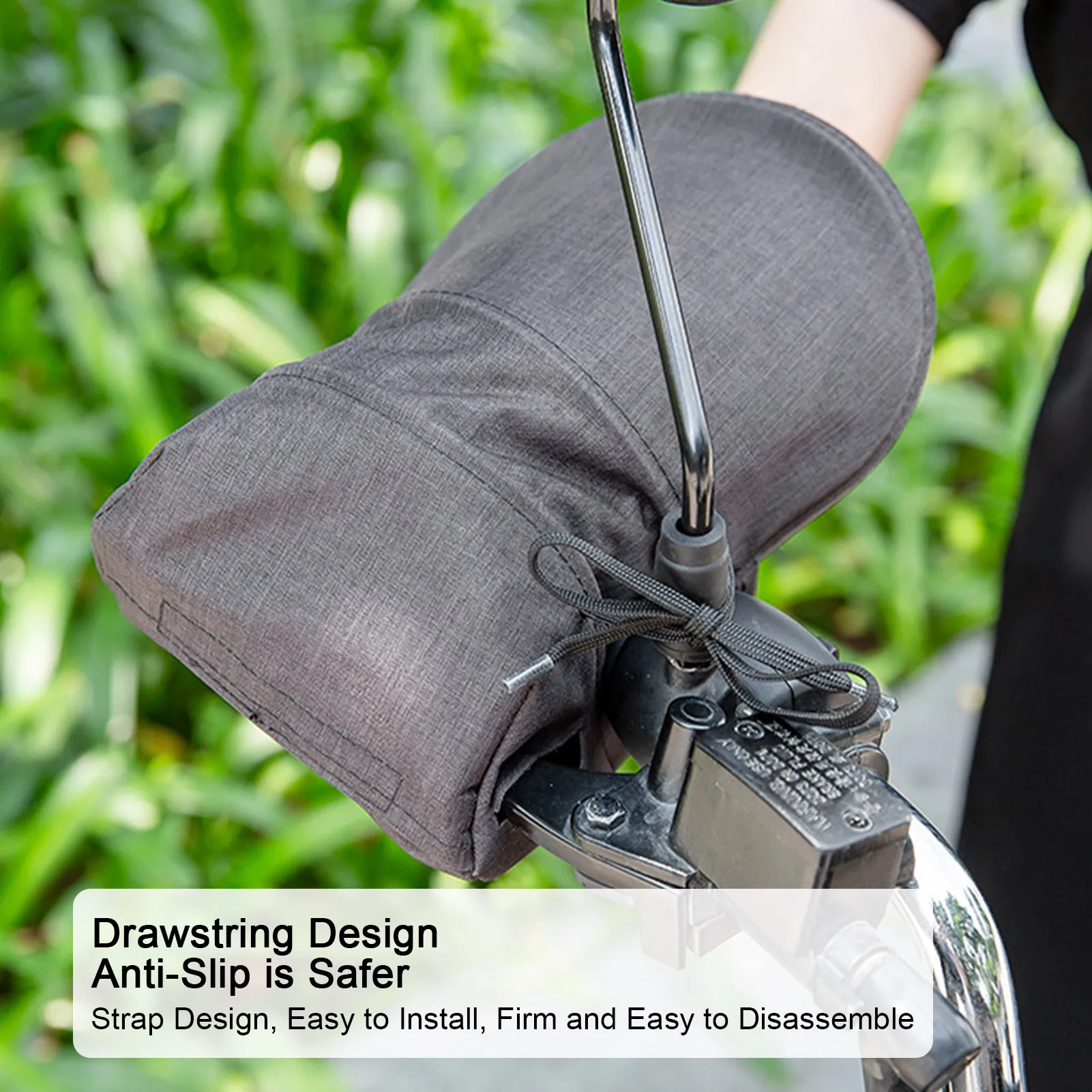 

Electric Scooter Handlebar Cover Waterproof Rainproof Sun Protection Electromobile Handle Sunscreen Muff Breathable Gloves