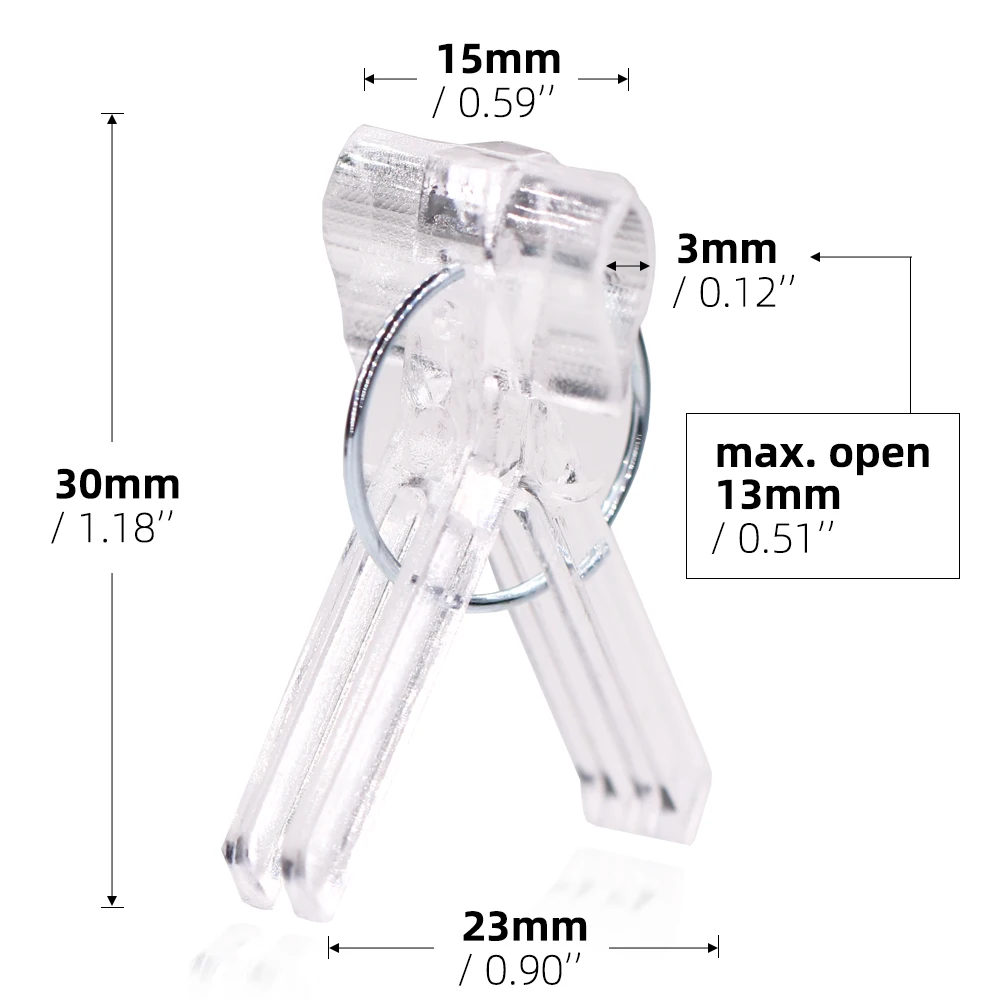 20-100 Uds 15x30MM Clips de injerto Tomoto berenjena verduras abrazadera injertada plantas de jardín herramientas de plántulas junta de plástico transparente