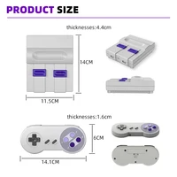 16-битная беспроводная игровая консоль Dendy Mini Retro TV 4400+ игр для консоли Super NES SFC FC 4k для SNES — изображение 6