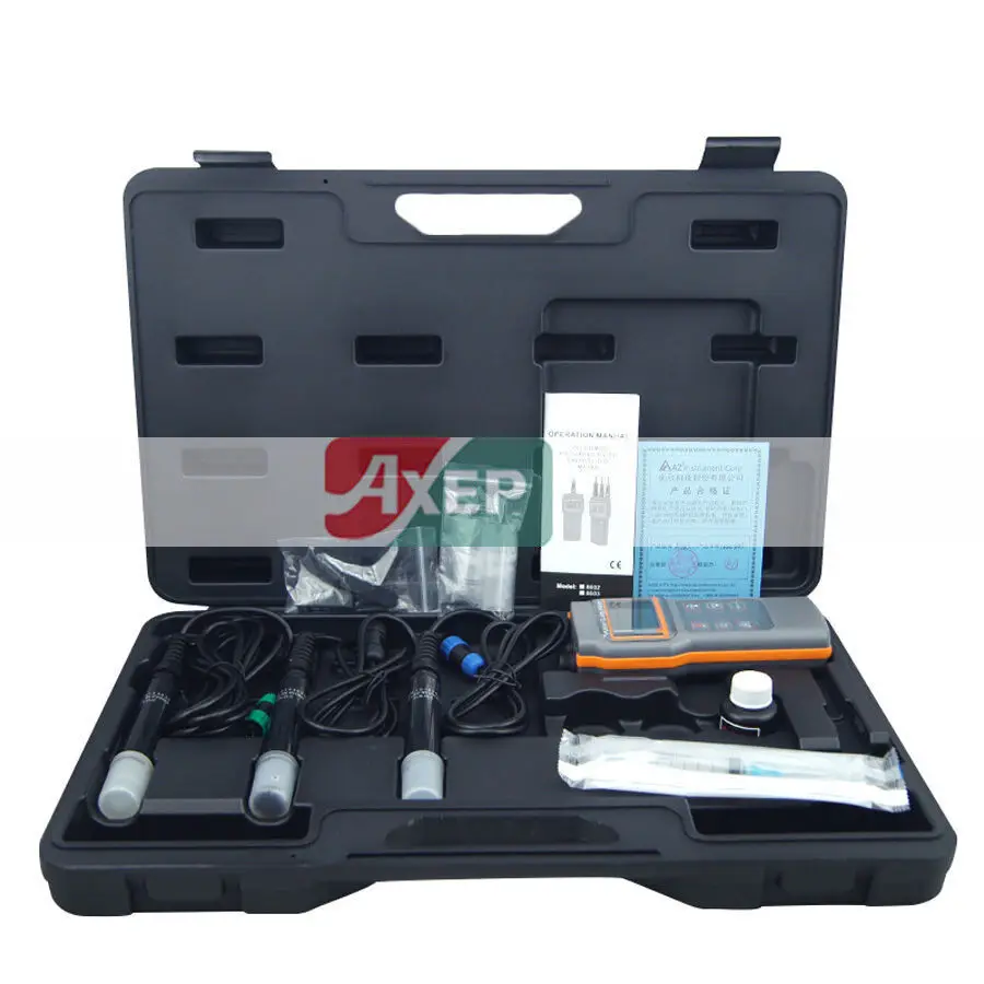 

A● AZ-86031 Water Quality meter PH Conductivit SalinityDissolved oxygen Tempe