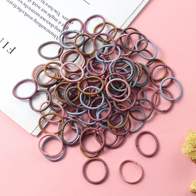 100PCS/Set Girl Hair Ring Children Ponytail Elastic rubber band hair band Hair Accessories girl Headband Scrunchie Headdress Set 100pcs-8
