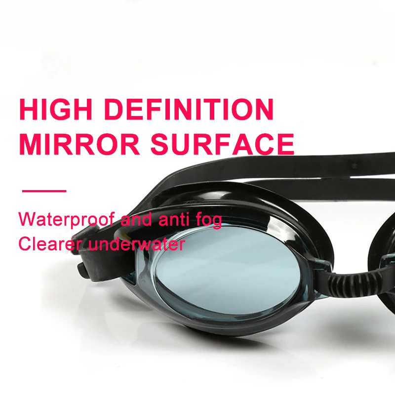 Waterproof Silicone Adjust Swim Pool Eyewear Adults Kids Diving Glasses Swimming Goggles For Men Women Anti-Fog Uv Prescription