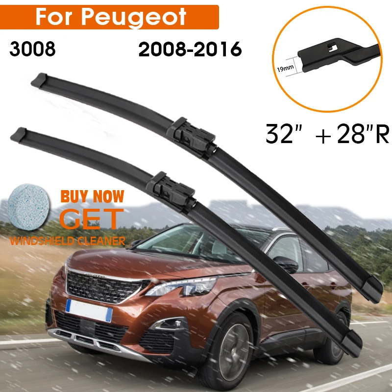 Car Wiper Blade For Peugeot 3008 20082016 Windshield Rubber Silicon