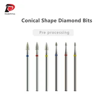 Conical Shape Diamond Bits Remove Callus  Manicure Tool Accessory Nail Drill Bits 1