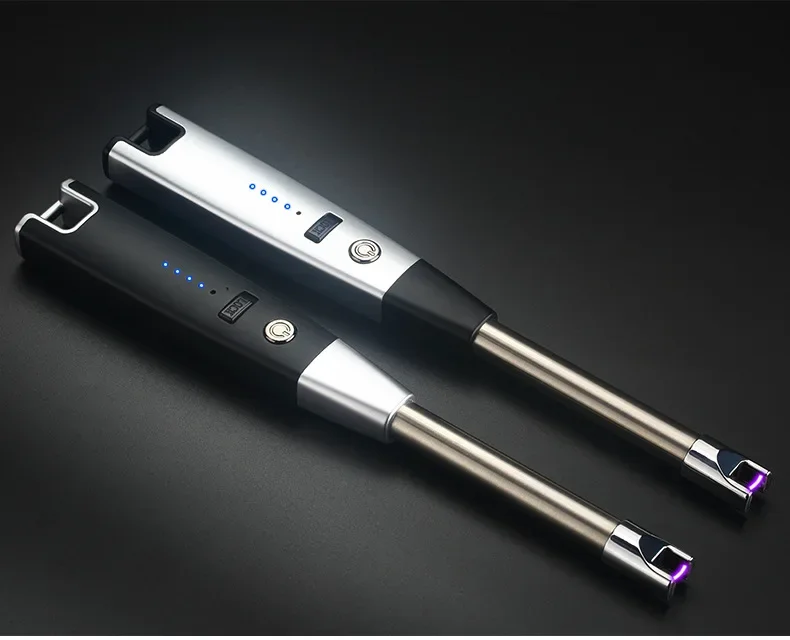 2025 New Type-C Electronic Rechargeable Arc Igniter Metal Windproof Igniter Gas Stove Igniter Plasma Arc Outdoor