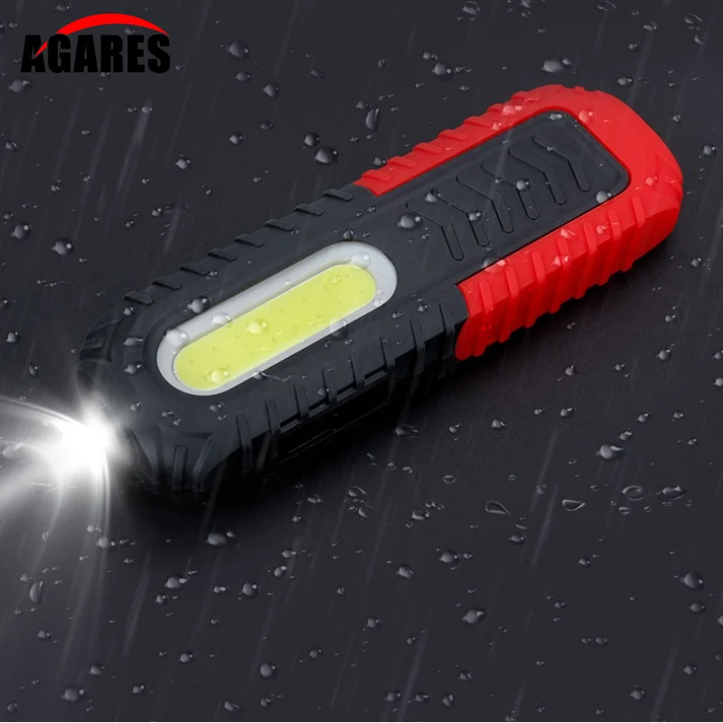 

With Magnet Led Work Light Auto Repair Repair Light Super Bright Glare Rechargeable Car Repair Anti-fall Flashlight