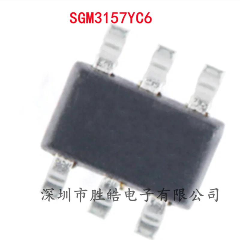 

(10PCS) SGM3157YC6 / TR SGM3157 Single Pole Double Throw Analog Signal Switch Chip SC-70-6 SGM3157YC6 Integrated Circuit