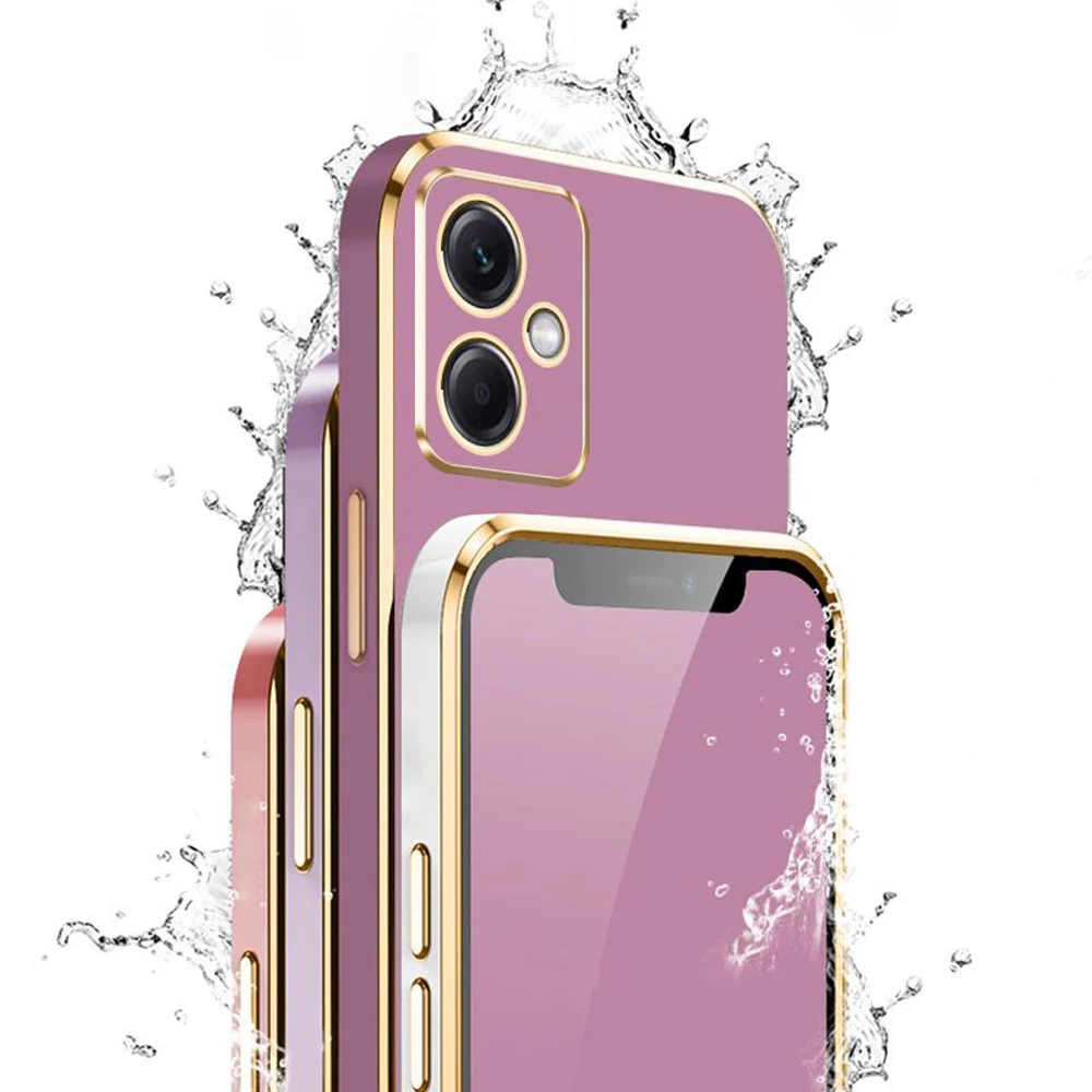Luxury Square Plating ShockProof Soft Silicone Back Cover s