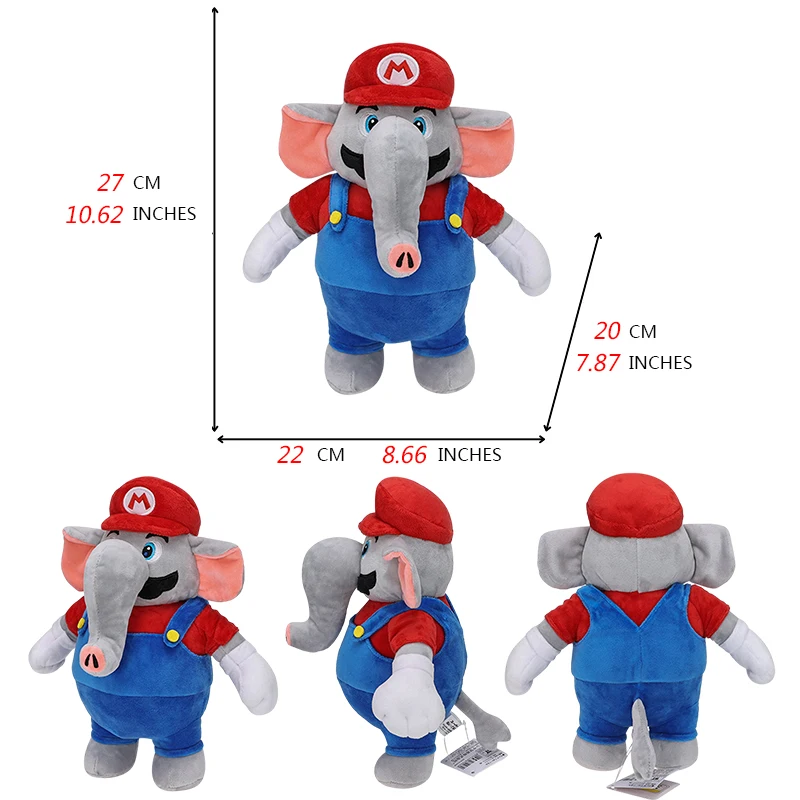 thumbnail image 1 of Super Mario Bros. Wonder&nbsp;Plush Toy Mairo Luigi Princess Peach Daisy Toad Toadette Yoshi Soft Stuffed Dolls Nabbit Skedaddlers, 1 of 5