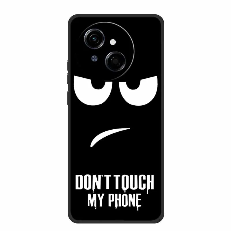 Tecno Spark Go1S Black Silicone Soft TPU Back Cover Case