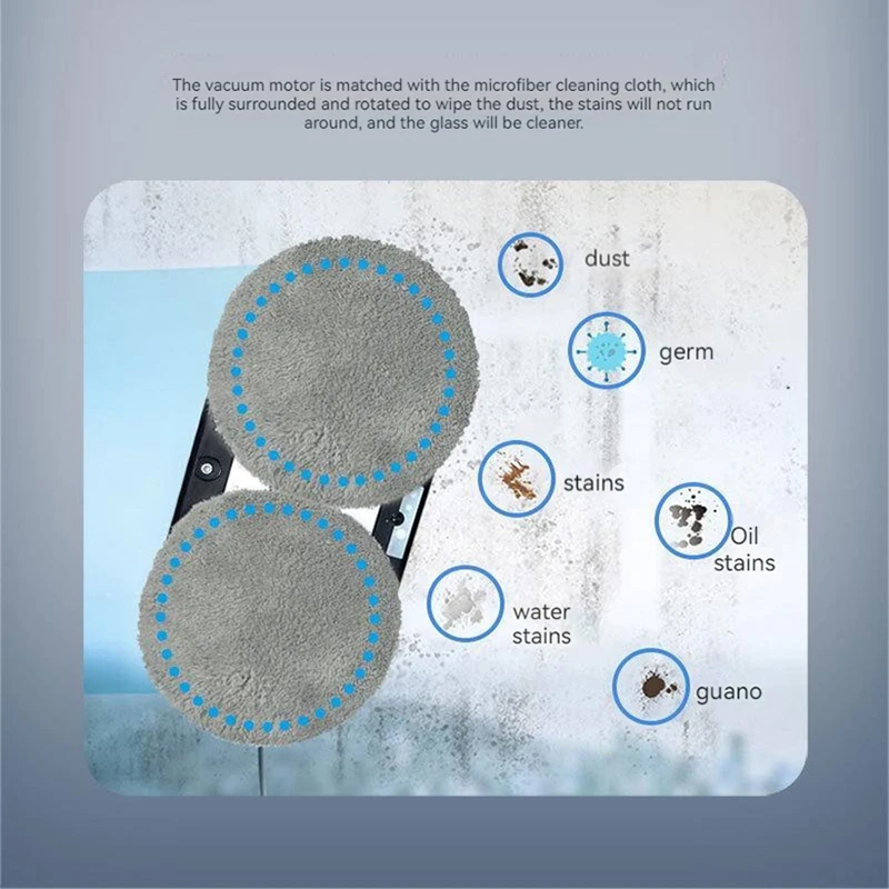 Window Cleaning Robot Dual Water Sprayer Remote Control Electric Window Washer For High-building Outdoor Wall Glass Smart Home 5