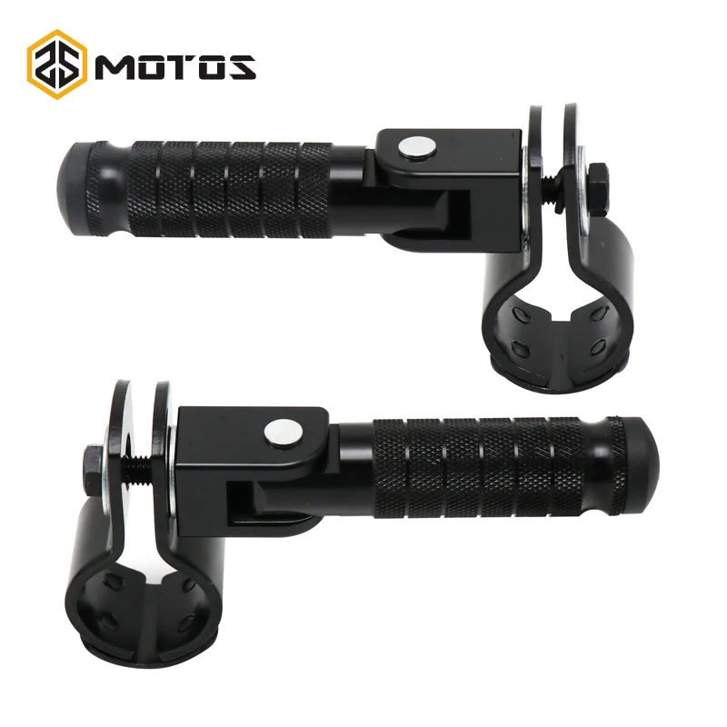 

ZS MOTOS CNC 8mm Universal Pedals Folded Footrest Footpeg For Motorcycles Bicycles Electric Vehicles Mopeds Karts Scooters