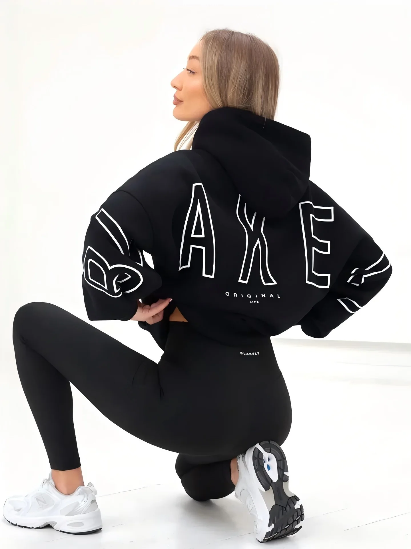 Hip-hop Harajuku High Street Trendy Brand Letter Print Oversized Hoodie Men Y2K 2025 Retro Gothic Punk Casual Sweatshirt Women
