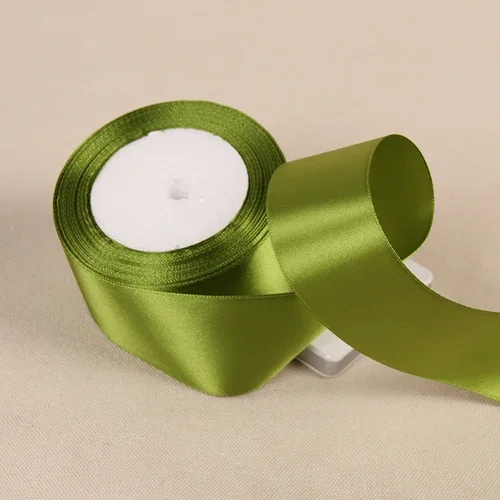 Versatile Green Grosgrain Ribbon for Crafts and Gift Wrapping