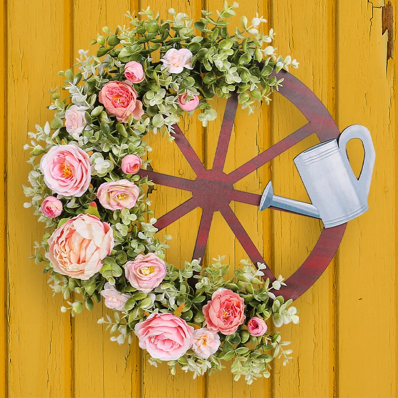 

2024 Spring Simulated Garland Creativity Garland Front Door Garlands For Wedding Party Party Decoration 19 Inch