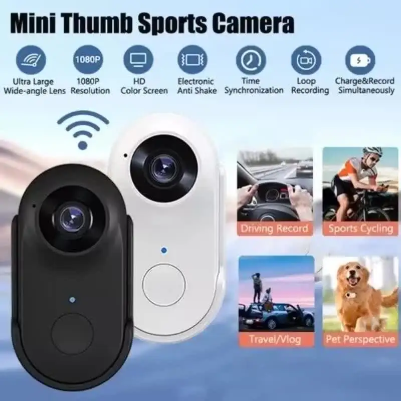 Mini Cámara Corporal Impermeable HD 1080p - Bodycam De Vigilancia Con Visión Nocturna