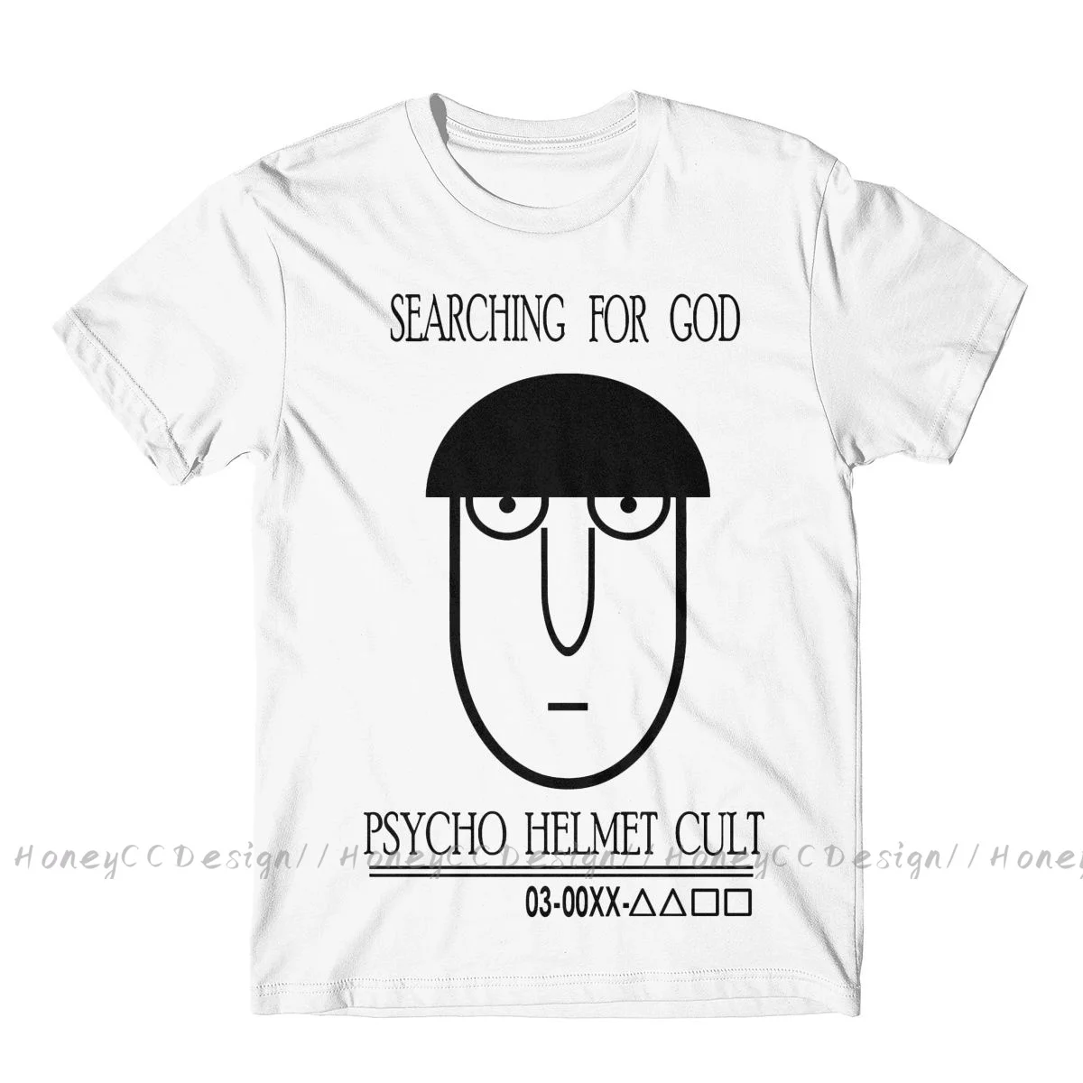 Mob Psycho New Arrival T Shirt Searching For God Mob Psycho Shirt Crewneck Cotton Men TShirt
