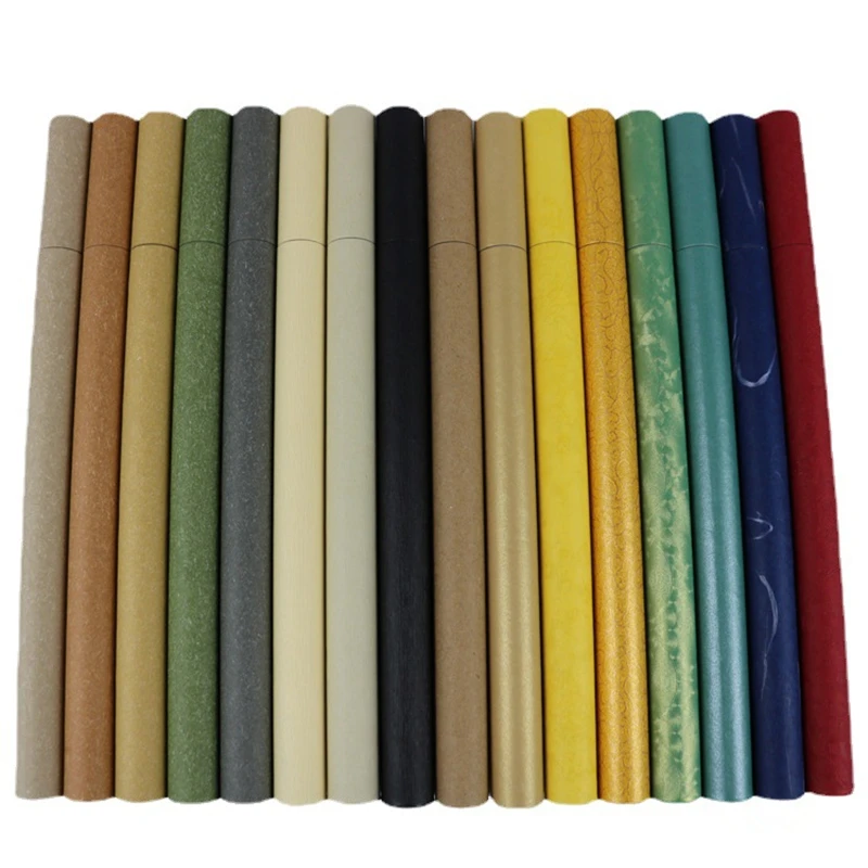 20pcs Kraft Paper Long Incense Tube Empty Incense Barrel Household Joss