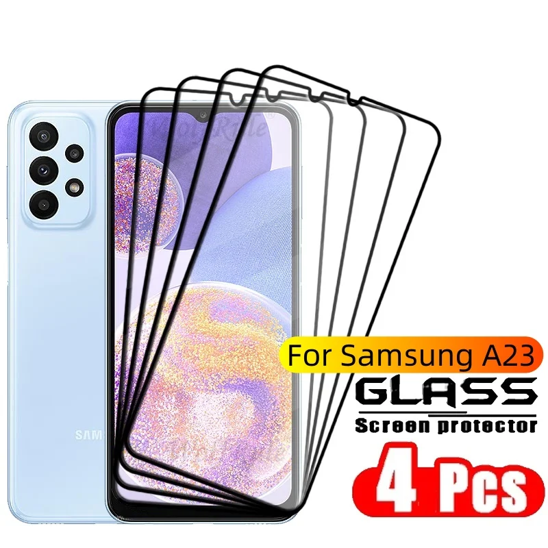 4-Pack Premium Tempered Glass Screen Protectors - Full Coverage and Adhesive