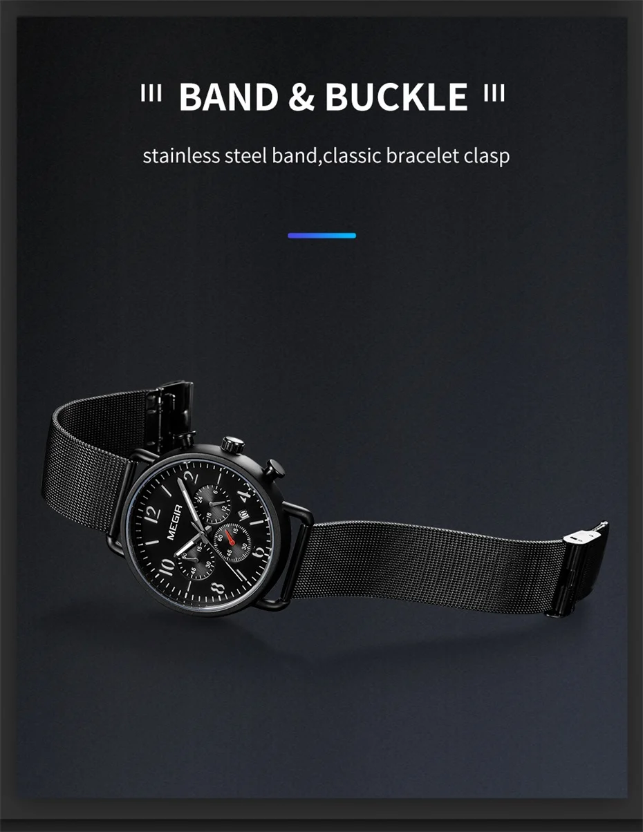 Herrenuhr, Luxus-Sport-Quarz-Armband, Stahlgeflecht, Business-Casual-Uhr mit Kalender, Lederband, Mann_voghion.com