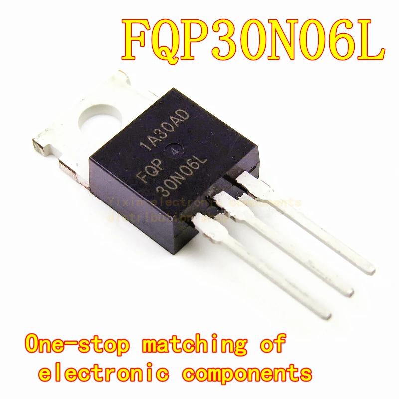 

10PCS/Pack FQP30N06L 30N06L To-220 NPN FET 30A 60V transistor, plug-in