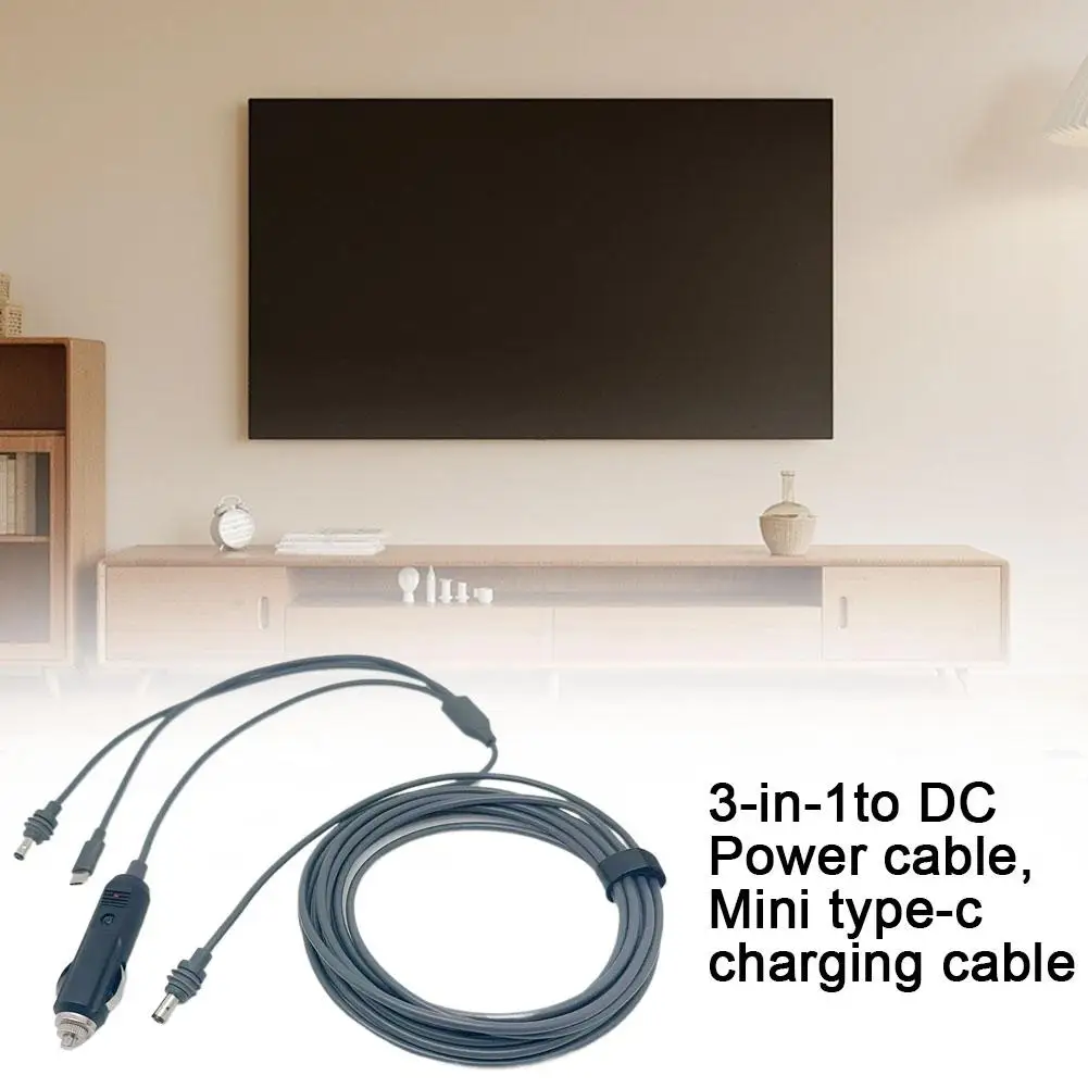 Type-C To DC/DC To DC Fast Charging Power Cable For Starlink Mini Outdoor Waterproof 20V 2/3/5/10m