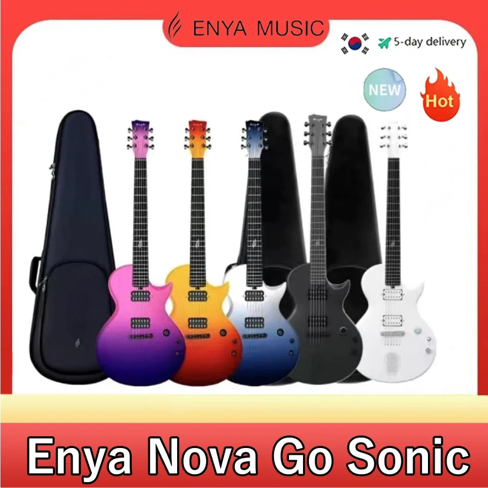 

ENYA Nova Go Sonic Carbon Fiber Electric Guitar with Bag for Beginner Adults