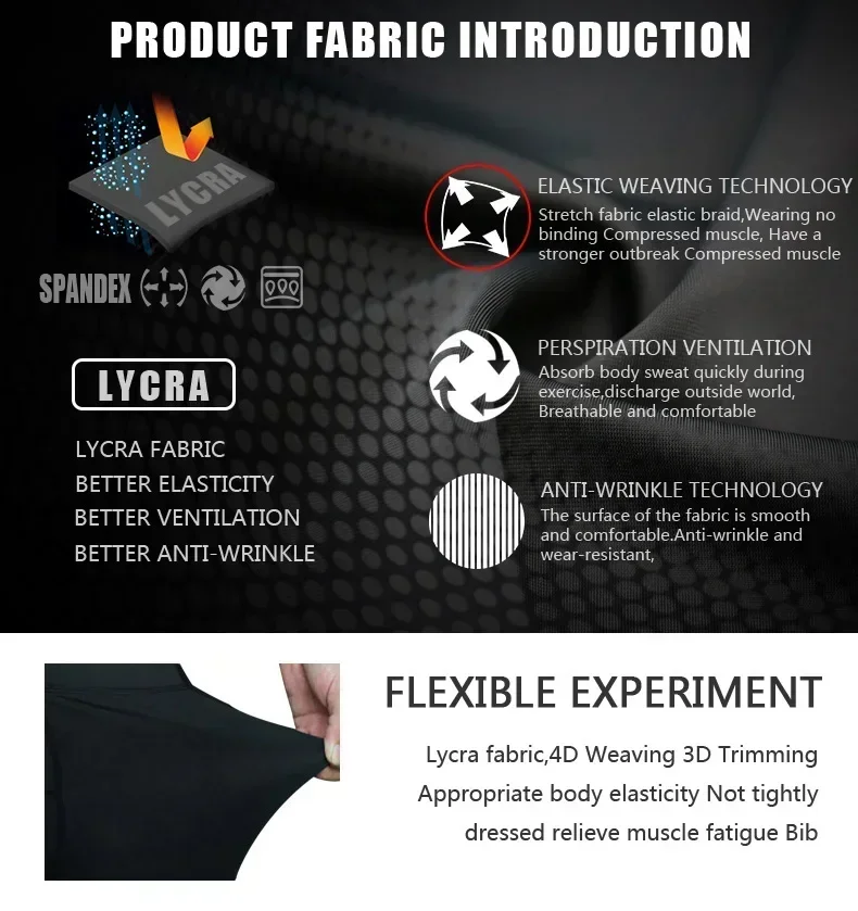 X-TIGER Men's Cycling Shorts Triathlon Thickened 5D Gel Pad Lycra Bike Shorts Breathable Quick Dry Mountain Bike Tights