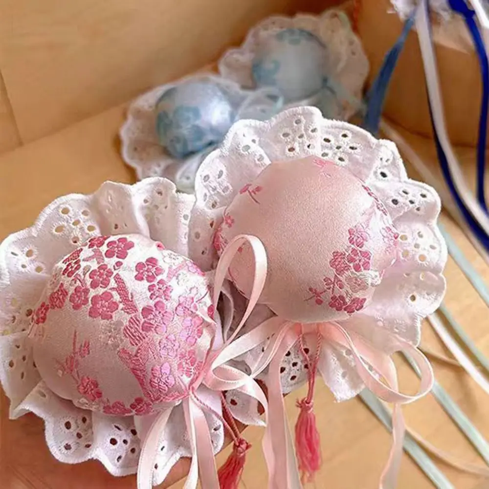 Cute Chinese Style Lolita Headdress Kawaii Handmade Maruko Barrettes Cosplay Traditional Cheongsam Hair Bag Girl