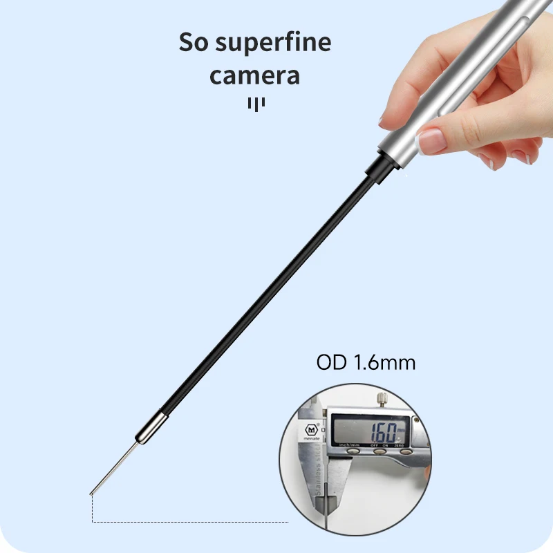 디어씨 언락 툴즈 1.6mm 미니 스네이크 카메라 라이트 포함 3 in 1 USB 안드로이드 산업용 내시경