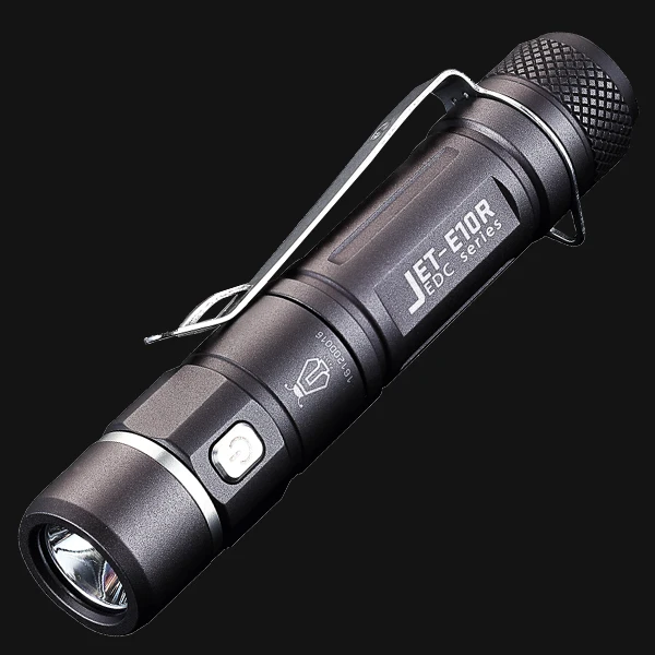 

JETbeam E10R 650 Lumens USB Rechargeable 14500 Flashlight High Brightness 4 Lighting Modes Torch With Battery Mini Led Lantern