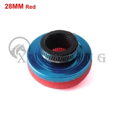 Universal Motorcycle Foam Air Filter Cleaner (28MM Red)